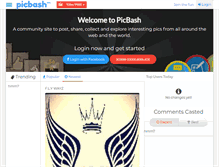 Tablet Screenshot of picbash.com